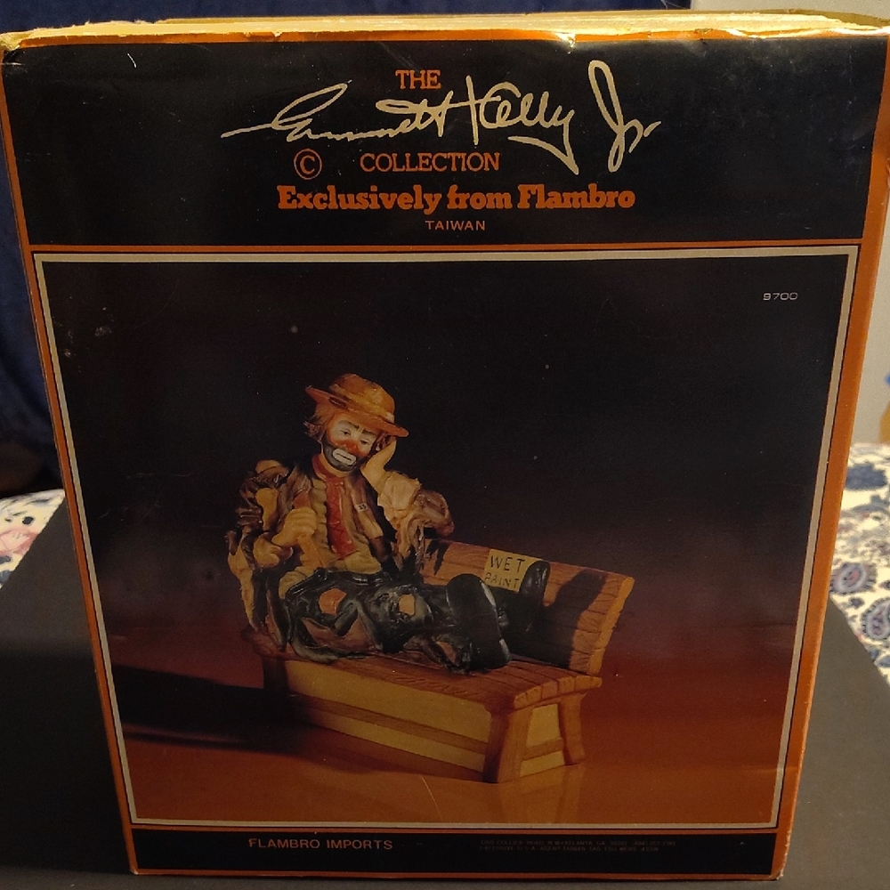 Emmett Kelly Jr Signature Collection Wet Paint Clown Figurine